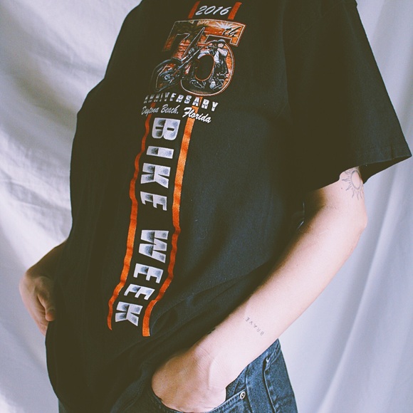 Biker  T Shirt - Picture 2 of 3